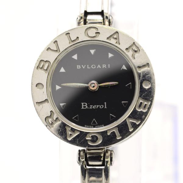 BVLGARI ブルガリ ビーゼロワン BZ22S 黒文字盤 SS クォーツ QZ バングルウォッチ...