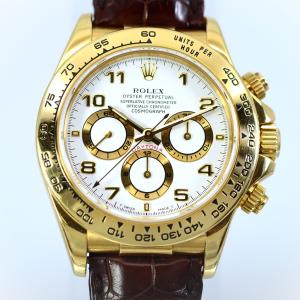 ロレックス　ROLEX　デイトナ　Ref.16518　T番 トップ/バックルK18YG コスモグラフ 白文字盤 AT/自動巻 メンズ腕時計｜twenty-one