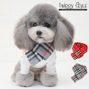 ふんわりチェック柄マフラー