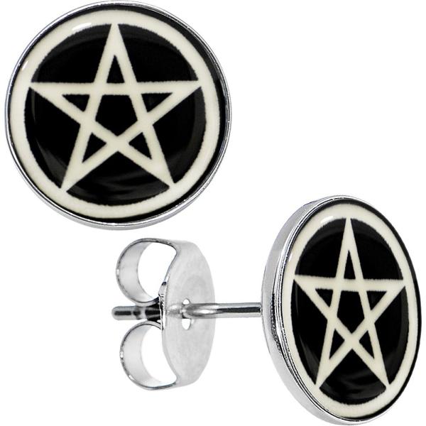 Body Candy Stainless Steel Magic Pentagram Glow in...