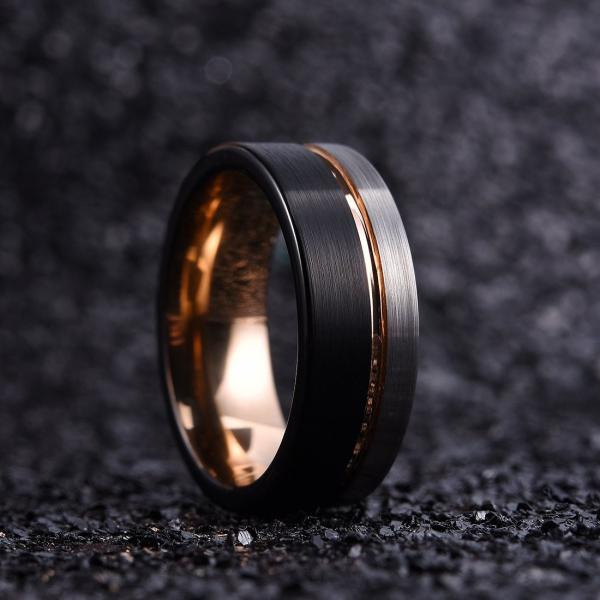 King Will Loop Tungsten Carbide Wedding Band 8mm R...