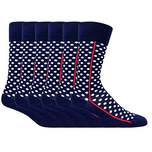 Red Line polka dots Groomsmen socks individually g...