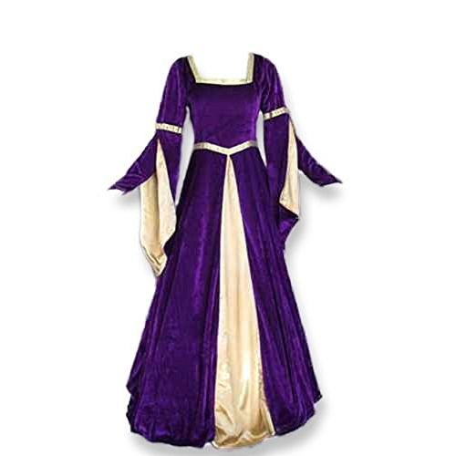 Renaissance Medieval Gown with Satin Panel Insert ...