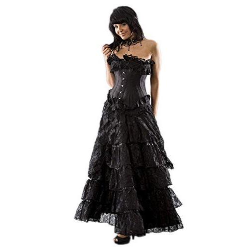 Burleska Plus Size Flamingo Black Lace Gothic Long...