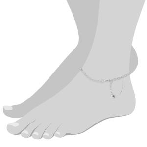 SilberDream anklet Zirkonia 925 Sterling Silver 9.8 inch SDF001｜twilight-shop