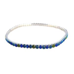 Crystal Stretch Anklet - Blue Green Mix (A5)｜twilight-shop