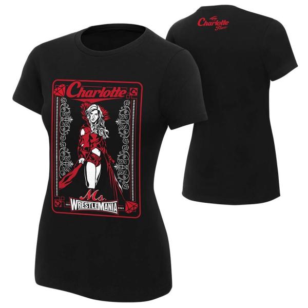 WWE Charlotte Flair ms. Wrestlemania Women&apos;s T-Shi...