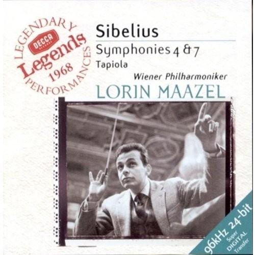 Sibelius: Symphonies No. 4 &amp; 7 / Maazel, Vienna Ph...