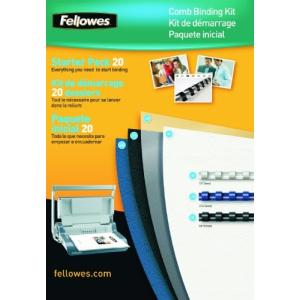 Fellowes Comb Binding Premium Kit - 20Pk