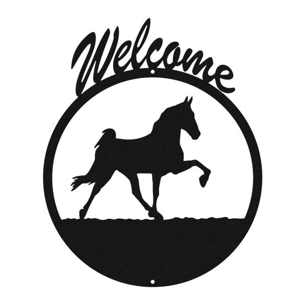 Horse???TNウォーカーブラックメタルWelcome Sign ~ NEW ~