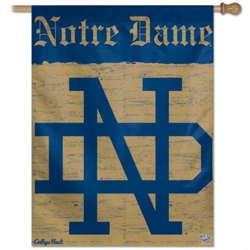 Notre Dame Fighting Irishヴィンテージ垂直フラグ: 27?x 37バナー