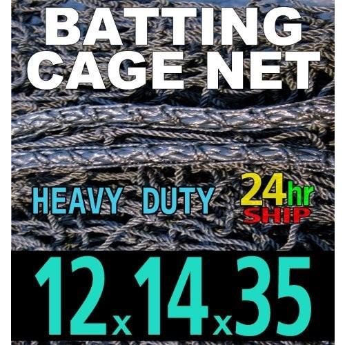 12?x 14?x 35野球バッティングケージ???# 42?Heavy Duty Net [ネット...