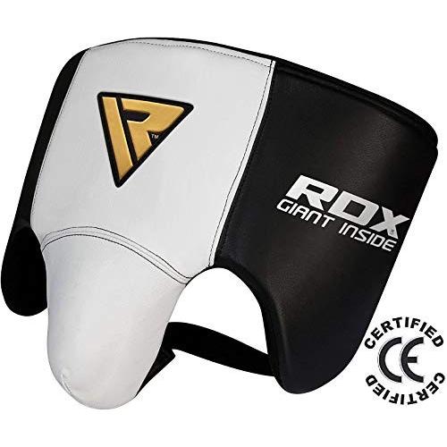 RDX Cow Hide Leather MMA AbdoガードGroin Cup大人用ボクシングA...