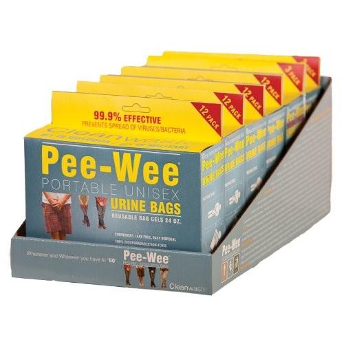 Cleanwaste Pee-Wee Unisex Urine Bags - 6 12 Packs ...