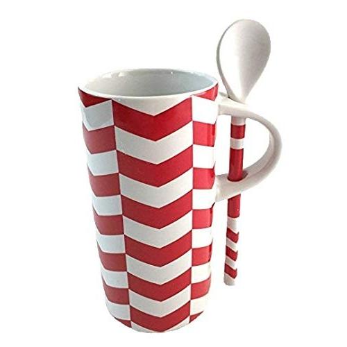 StarbucksシェブロンパターンMug with Spoon、8?fl oz