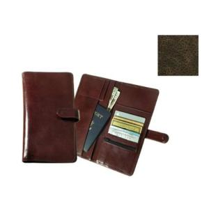 Raika VI 117 BROWN Deluxe Travel Wallet with Snap ...