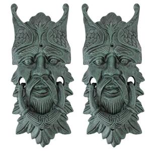 (Set of 2) - Castle Gladstone Greenman Door Knocke...