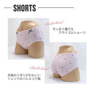 下着 パンツ ジュニア 女児 女の子 総柄リボ...の詳細画像4