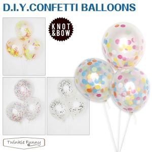 KNOT＆BOW ノットアンドボウ　DIY CONFETTI BALLOONS 紙吹雪風船｜twinklefunny