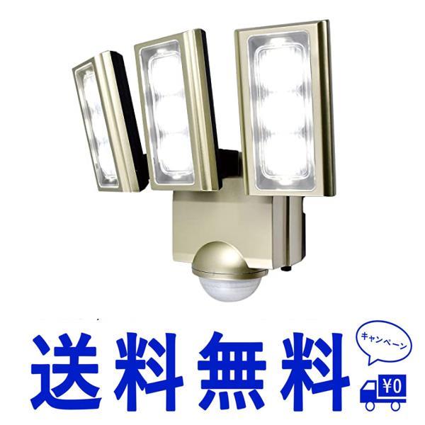 セールコンセント式_3灯 エルパ (ELPA) コンセント式 センサーライト 3灯 (白色LED/防...