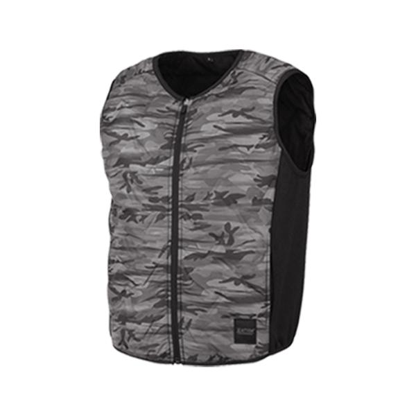 インナーベスト ベスト 作業用ベスト (ブラックカモ/LL) アウター ダウン キルトベスト ツーリ...