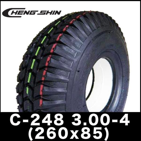 3.00-4 ノーパンクタイヤ チェンシン CHENG SHIN製 電動カート セニアカー C-24...