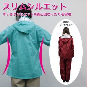 自転車用ヘルメット対応 軽量 レディースレイン...の詳細画像1