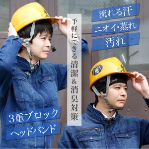 消臭 ヘアバンド ヘルメット用 吸汗速乾 通気...の詳細画像2