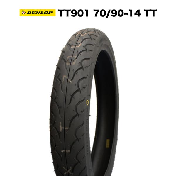 DUNLOP バイク タイヤ TT901 70/90-14 TT チューブタイヤ リトルカブ スーパ...