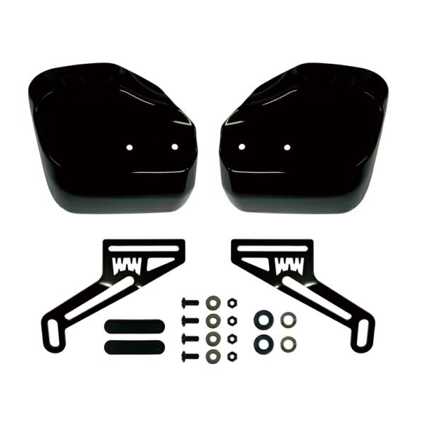 取り寄せ2週間~4週間 ナックルガード クロスカブ 110 用 純正色 グラファイトブラック （くま...