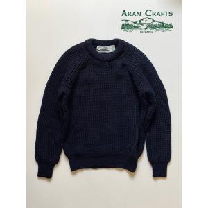 アランクラフト クルーネック フィッシャーマンセーター ニット