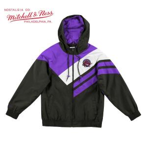 NBA ラプターズ ナイロンジャケット レトロデザイン 90年代 ミッチェルアンドネス アウター Mitchell&Ness RAPTORS ASYM BLOCKED JACKET 2019-2020 新作｜twiy