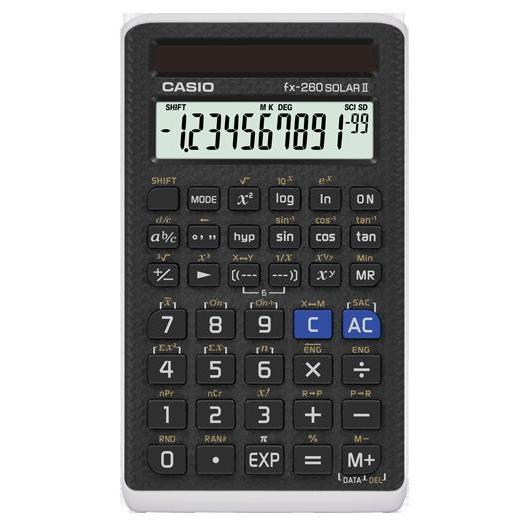 CASIO カシオ 関数電卓 fx-260 Solar2 太陽電池 日本型番fx-260aの後継機