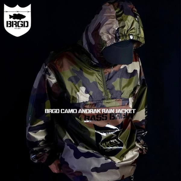アノラックジャケット バスブリゲード BRGD CAMO ANORAK RAIN JACKET バス...
