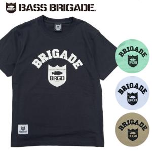 バスブリゲード Tシャツ BASS BRIGADE Shield Arch Tee BRDG バスフィッシング デプス Ｔシャツ 5.6オンス 釣り メール便送料無料｜two-surf