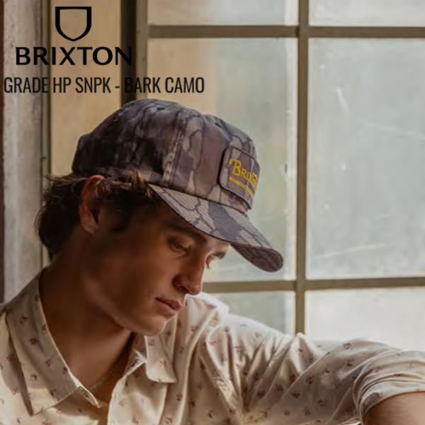 BRIXTON ブリクストン キャップ GRADE HP SNPK - BARK CAMO スナップ...