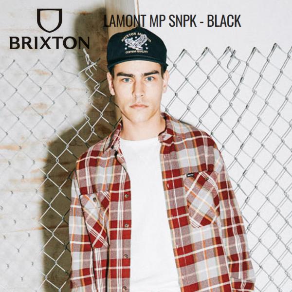 BRIXTON ブリクストン キャップ LAMONT MP SNPK - BLACK スナップバック...