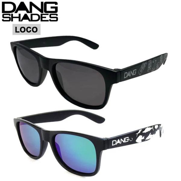 偏光サングラス DANG SHADES LOCO サングラス ブラック 偏光レンズ UVカット スノ...