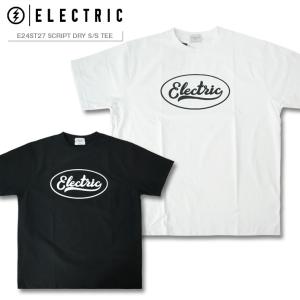 ドライTシャツ メンズ ELECTRIC エレクトリック SCRIPT DRY S/S TEE E24ST27 ドライ Tシャツ 速乾 トレーニング バス釣り バスフィッシング 釣り DEPS｜TRICKY WORLD OSAKA