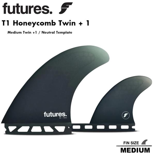 FUTURES FIN フューチャーフィン  T1 Honeycomb Twin + 1 - Med...