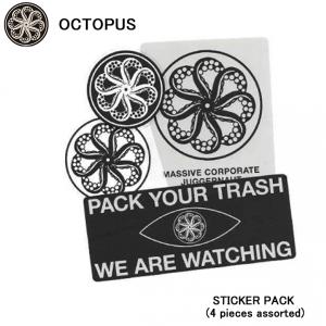 OCTOPUS オクトパス ステッカー STICKER PACK (4 pieces assorted)  シール サーフィン 4枚入り 送料無料！｜TRICKY WORLD OSAKA