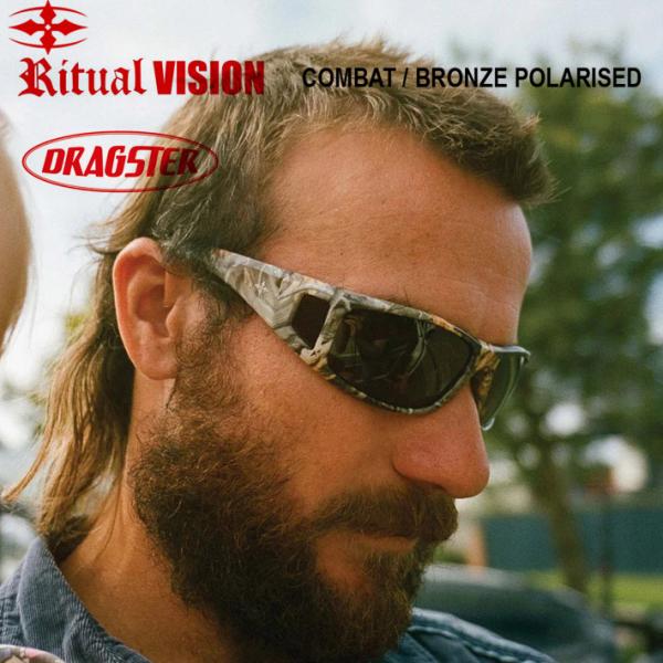 偏光サングラス RITUAL VISION  リチュアル ビジョン DRAGSTER  COMBAT...