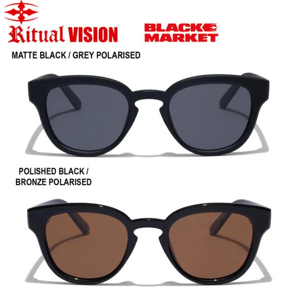 偏光サングラス RITUAL VISION  リチュアル ビジョン BLACKMARKET ブラック...