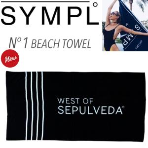 シンプルビーチタオル BEACH TOWEL　N1 Black サーフィン/ビーチタオル/プール/海水浴/バスタオル/ブランケット