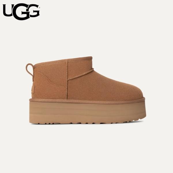UGG アグ プラットフォーム ムートンブーツ クラシック ウルトラ ミニ レディース 厚底 CLA...