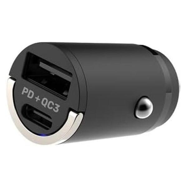 カシムラ DC-PD20W DC-037 USB 2ポート QC3 自動判定コンパクト