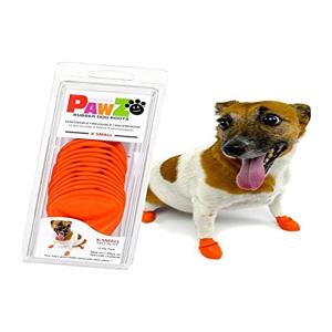 PAWZ ラバーブーツ XS (12枚入) 犬 靴 オレンジ シューズ ポウズ