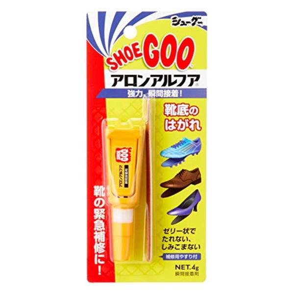 シューグー アロンアルファ 瞬間接着剤 靴底のはがれ クリア Free Shoe Goo