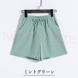 薄手 ショートパンツ レディース カラフル 短パン ショーパン パンツ スウェット ランニング 可愛...