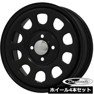 KフィネスD12　3.5-12+42　4/100マッドブラック　アルミ4本セット アルミホイール 単品 ケイフィネス D12 3.5-12+42 4/100 カラー